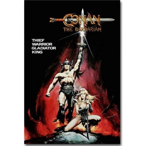 071 ARNOLD SCHWARZENEGGER - CONAN THE BARBARIAN Wall Silk Cloth Poster Art Decoration Gift