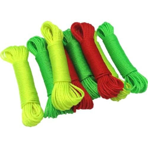 10 Meters New Material Bold 32 Strands Of Multi-function Rope Outdoor Drying Bundled Rope Shrimp Cage Rope Color Random Delivery