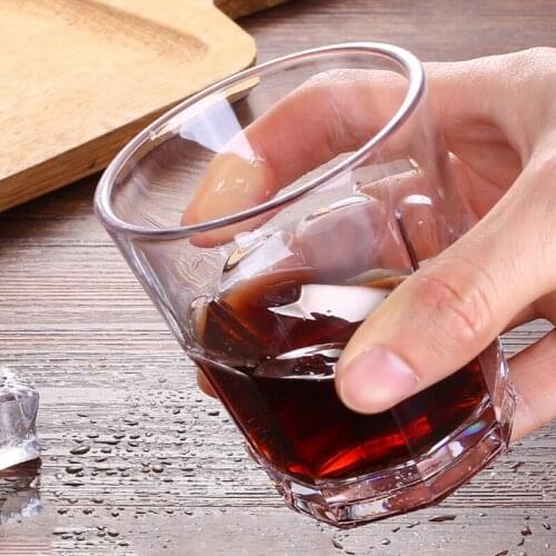 6PCS Plastic Restaurant Tumbler Clear Beer Wine Beverage Cups Break Resistant Drinking Glasses Transparency Cafe Bar Supplies