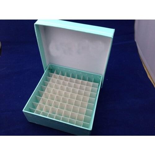 81 hoiles high quality 1.5ml/1.8ml papery Frozen storage tube box with number free shipping