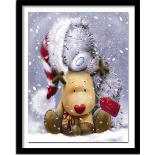 Diamond Embroidery cartoon bear DIY Needlework Picture Diamond Painting Cross Stitch Christmas Pattern Full Rhinestone Painting