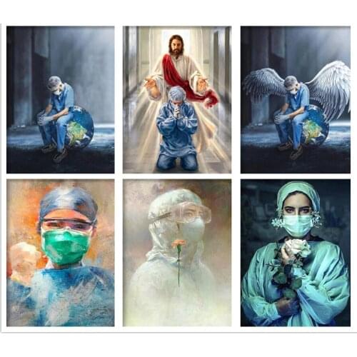 Diamond Painting 5d Doctor Angel Diamond Embroidery Cross Stitch Kit Mosaic Picture for Sale Rhinestone Art Handmade Gifts