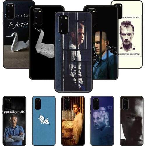 Phone Case For SamSung Galaxy S Note 10 20 7 6 9 8 Plus Edge E Ultra Lite Black Cover Hoesjes Trend Bumper Soft Prison Break