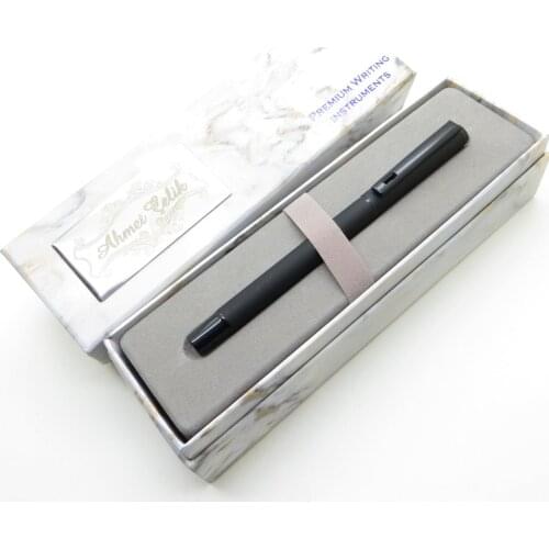 Wings Marble R170 Pastel Black Roller Pen | İsme Special Pen | Gift Pen