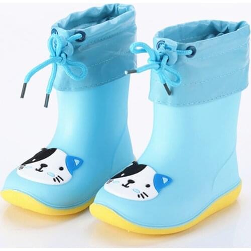 Children Rain Boots Kids Waterproof Shoes Baby Rain Shoes Girls Boys rain shoes Fashion Girls Rubber boots size 22-30 A79