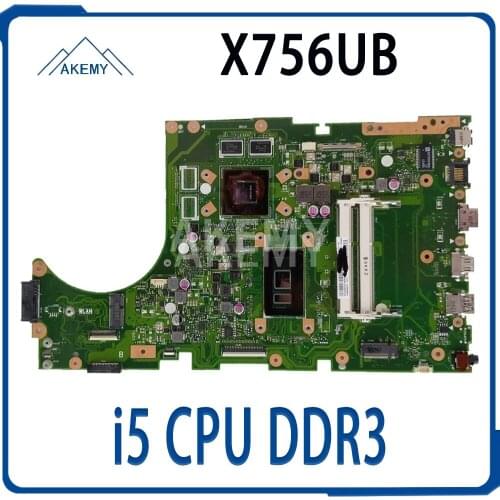 For ASUS X756UJ Mainboard Motherboard i5 CPU 2GB GPU DDR3 90NB0A10-R00040