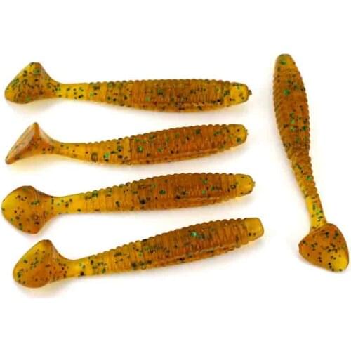 HENGJIA 10pcs 8cm 5.7g rubber soft fishing lures bass wobbler lifeike swimbaits trout catfish pesca fishing baits tackles