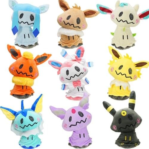 Kawaii Mimikyu Cosplay Eevee Anime Stuffed & Plush Toys 20cm Cartoon Pokemones Mimikyu Stuff Plush Doll Toys Gifts for Children