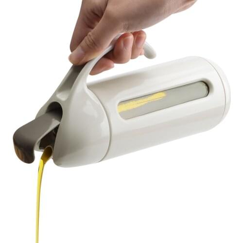 Oil Bottle Cruets No Drip Condiment Container Glass Oil Bottle with Handle