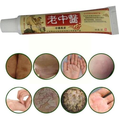 Skin Care Laozhongyi Psoriasis Ointment Chronic Dermatitis Treatment Urticaria Hemorrhoids Eczema Cream Tinea versicolor Q7R9