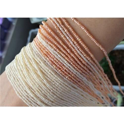 Natural freshwater aquaculture 1-2mm ultra small pearl beads scattered semi finished products