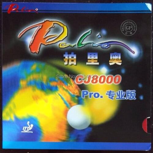 Palio official CJ8000 pro table tennis rubber sticky rubber with high elastic blue sponge rubber