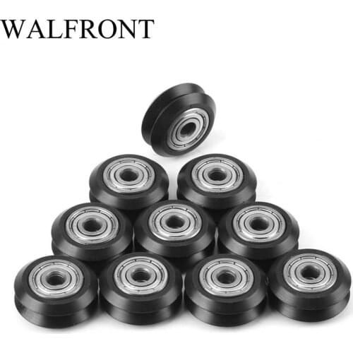 10pcs Pulley Printer POM Plastic Pulley Passive Round Wheel With Bearing Pulley