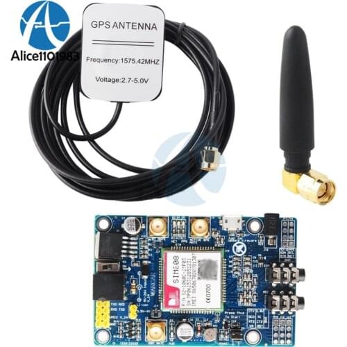 SIM808 Module GSM GPRS GPS Development Board With SMA GPS Antenna For Arduino SIM808 Module Board