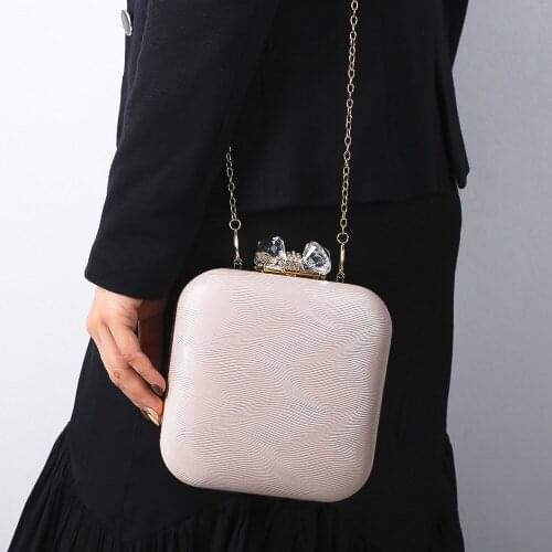 Fashion Pleated PU Evening Bag Women Mini Square Flap Handbag Ladies Party Prom Wedding Bridemaid Phone Clutches Shoulder Bag
