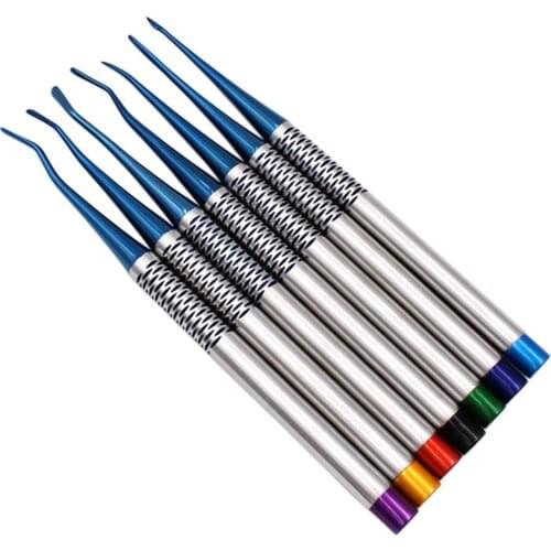 7 Pcs Dental Implant Luxating Root Tooth Elevator Knife Extraction Dentist Instruments Tool German Stainless Steel
