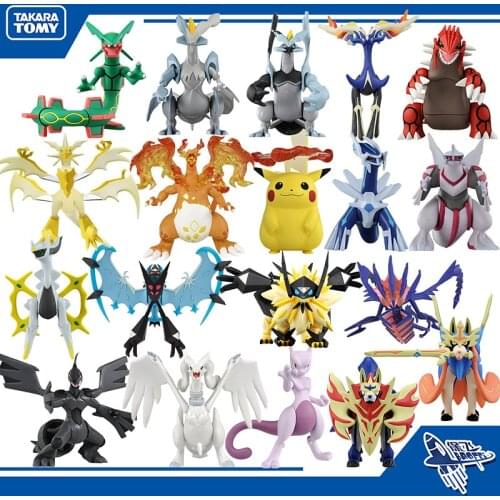TAKARA TOMY Pokemon Rayquaza Charizard Kyogre PVC Material Toy Figure Children Favorite Toy Decoration Model
