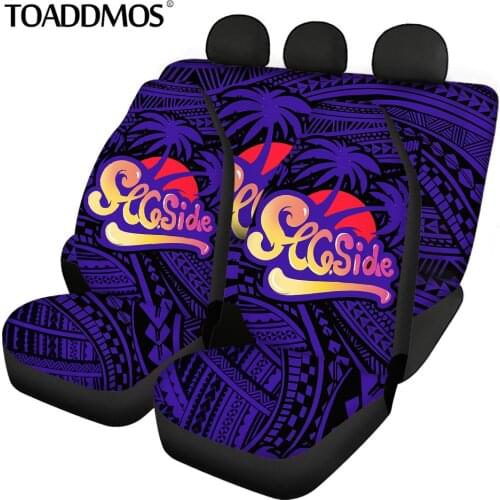 TOADDMOS Hawaii Polynesian Tribal Pattern Car Interior Accessories Universal Car Seat Cover Protector Car Seat Mat Decoration