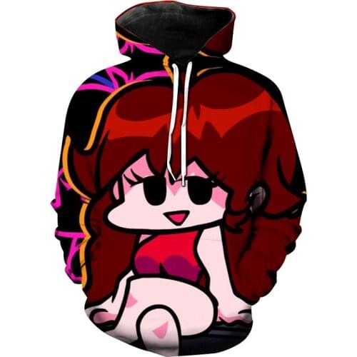 Anime Game Hoodies Friday Night Funkin 3D Print Men Women Sweatshirt Hoodie Harajuku Fashion Streetwear Kids Tops Coats Clothing