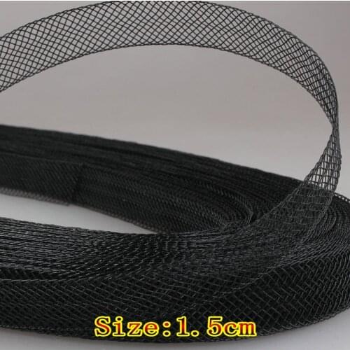 Stiff Polyester Hair Horse Mesh braid /Crin netting ribbon 1.5cm Wide