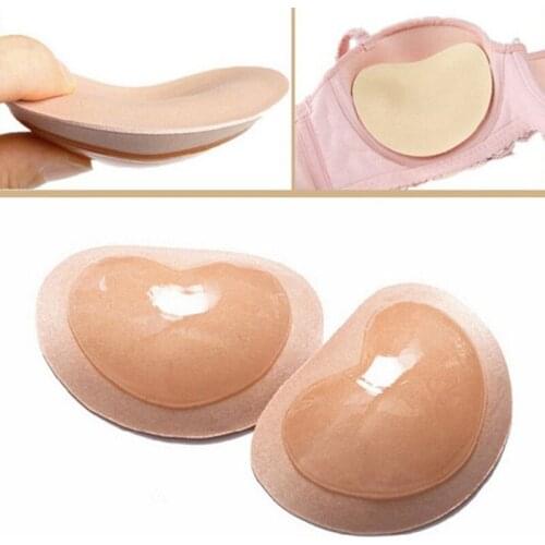 1 Pair Women Breast Push Up Pads Swimsuit Accessories Silicone Bra Pad Nipple Cover Stickers Patch Inserts Sponge