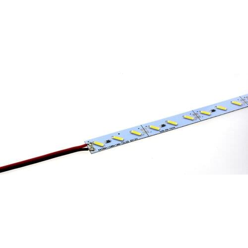 20pcs* 50cm smd 7020 Led Hard luces strip bar light 12V 0.5m 36led nature/warm white Aluminum Alloy For home shop cabinet light