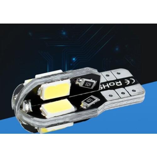 20pcs T10 8 SMD 5630 LED Canbus Error Free Auto Parking Lights W5W 194 8SMD 5730 LED Car Wedge Tail Side Bulbs Reading Lamps 20X