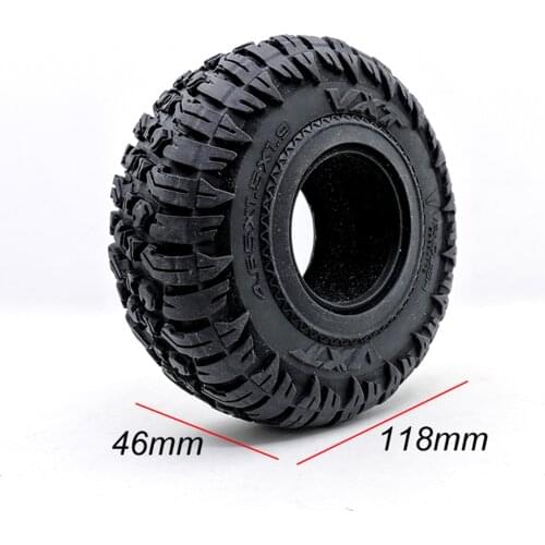 4pcs 120MM 1.9" Rubber Rocks Tyres / Wheel Tires for 1:10 RC Rock Crawler Axial SCX10 Canyon Trail 105Rims TRX4 TRX6 #8174
