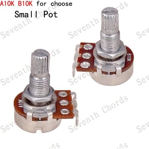 4 Pcs Long Split Shaft 18mm Volume Tone Pots Audio Tone Switch Potentiometer for Electric Bass Guitar - A10K B10k for choose