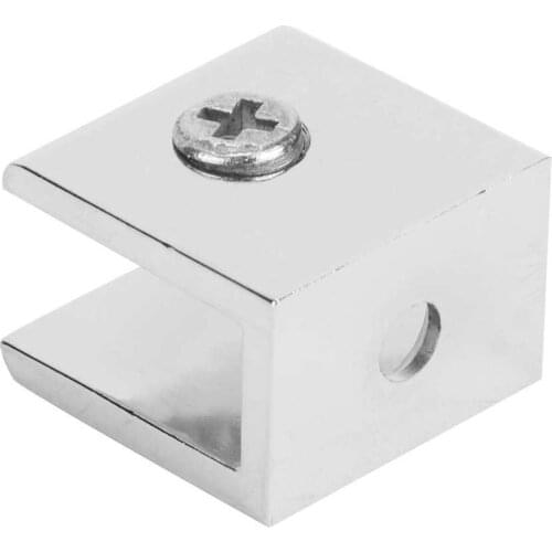 4Pcs Zinc Alloy Glass Clamp Bracket Fixing Clip Home Hardware Accessories for 3.3-4mm Glass