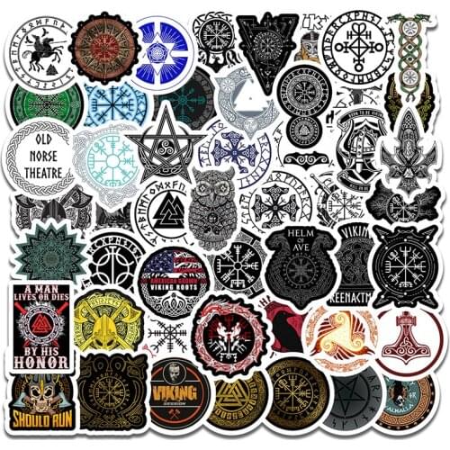 50Pcs Vikings Stickers paster Cartoon characters anime Stickers Waterproof Skateboard Car Accessories Sticker