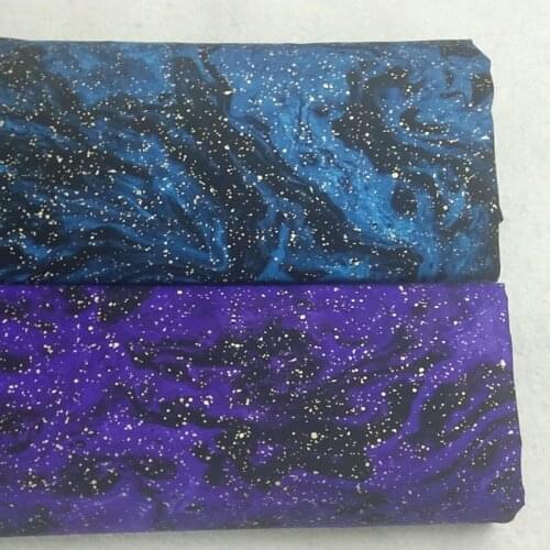 50x105cm Blue Glitter Printed Cotton Fabric ZB1 Bling Bling Fabric Patchwork for Cloth Dress Party Home Decor