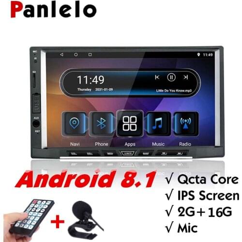 Panlelo S15 2din android 8.1 Qcta core GPS Radio 2GRAM HD IPS Screen 7 inch Car Stereo Touch Screen Navigation For Kia Bluetooth