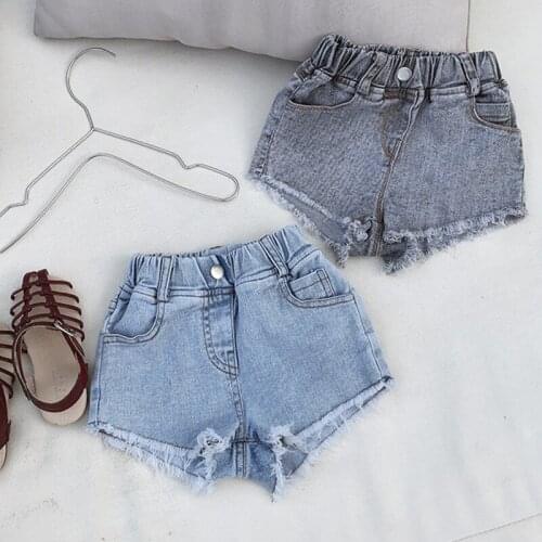 DFXD Baby Girl Summer Shorts Toddler Clothes Children Tassel Trousers New Arrival Denim Short Pants Kids Jeans Shorts For 2-7T