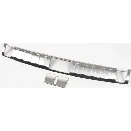 For Jeep Renegade 2016 Stainless Steel 1PC Car Trunk Inner Rear Tail Box Bumper Pedal Plate Panel Cover Trim Moldings