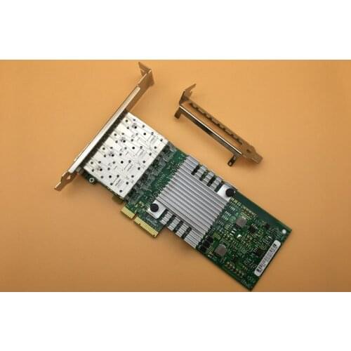 I350AM4 Chipset I350-F4 Quad-port Gigabit Fiber Ethernet server Adapter Card NIC Free Shipping