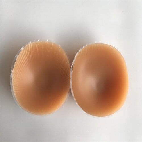 500g/pair suntan skin real silicone fake breasts for man cosplay crossdressing shemale artificial boobs
