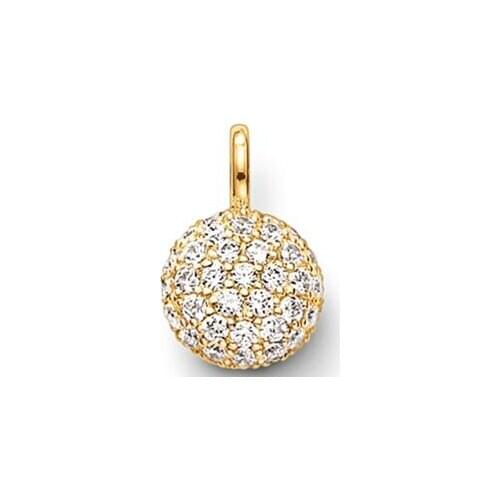 ThomasPT1457 Hot sale Pendant Zirconia Round Gold For Women Classic Gift GLAM And Necklace Pendant