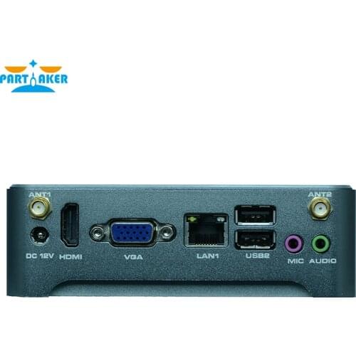 Mini PC Windows 10 Fanless Barebone Mini Computer 2 Lan Nano Industrial Mini PC VESA N1