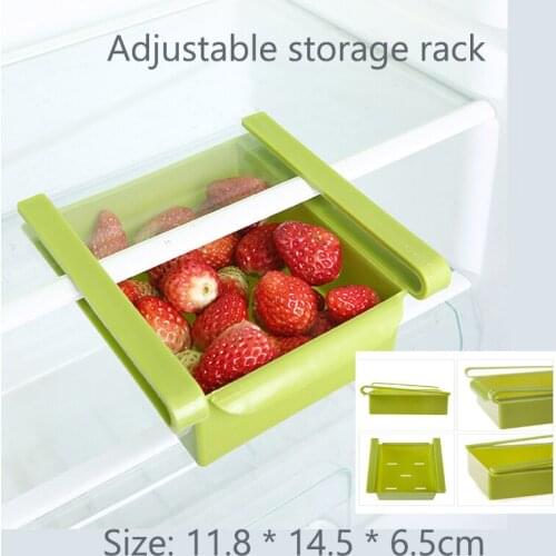 Refrigerator Fresh-keeping Layered Multi-purpose Finishing Storage Rack Kitchen Accessories Twitch Type Storage Box Storage Rack
