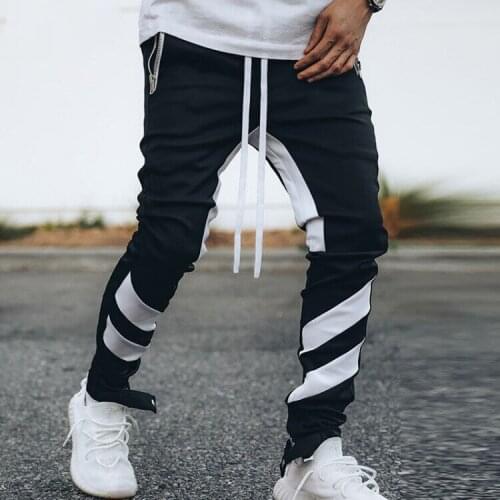 Sweatpants Men Side Striped Joggers Harajuku Streetwear Jogging Military Pants Men Hip Hop Sportwear Nice New Male Trousers