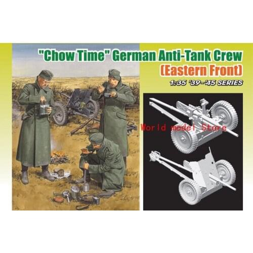 DRAGON 6697 1/35 "Chow Time" German Anti-Tank Gun Crew (Eastern Front)