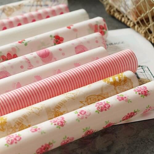 Wrapping Paper For Bread Candy Cake Burger Fries 50Pcs/Lot Oilpaper Wax Paper Baking Tools Food Wrappers Food Grade Grease Paper