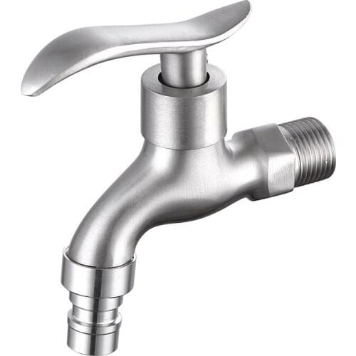 Single Hole Washing Machine Faucet Alloy G1/2 Laundry Bathroom Water Tap Wall Mount Outdoor Garden Faucet Fast Open Cold Tap