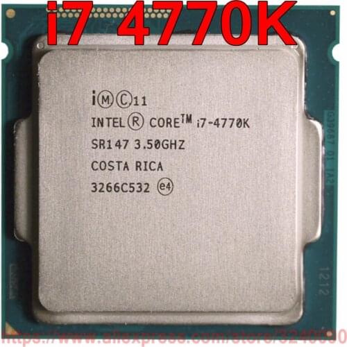 Original Intel CPU CORE i7 4770K Processor 3.50GHz 8M Quad-Core i7-4770K Socket 1150 free shipping speedy ship out