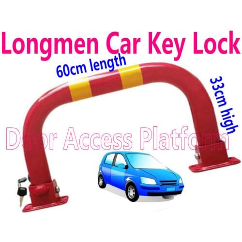 Red Color Longmen Parking Lock 60cm length x 33cm high place car locker vehicle lock truck stop place system access control lock