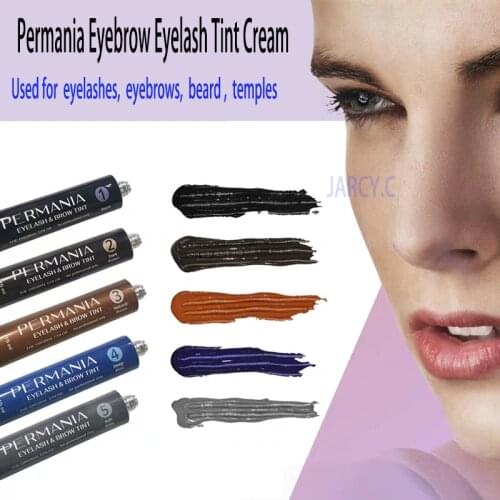 Permania Eyebrow Eyelash Tint Cream Eyebrow Coloring Korea Long Lasting Waterproof Dye Enhancer Tattoo Super Durable Makeup Set