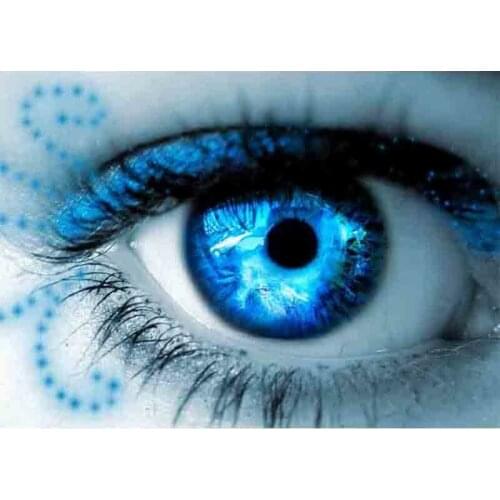 Dpsprue 5D Full Square Round DIY Diamond Painting Cross Stitch Cool People Eye 3D Embroidery Diamond Mosaic Home Decoration Gift