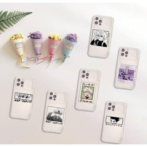 Hunter X Killua Zoldyck Anime Phone Case Transparent for iPhone 7 8 11 12 se 2020 mini pro X XS XR MAX Plus