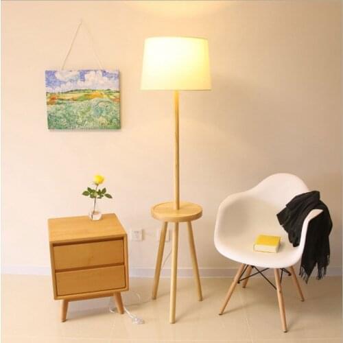 Nordic led wood lampadaire metal tripod lamp staande lamp rattan floor lamp